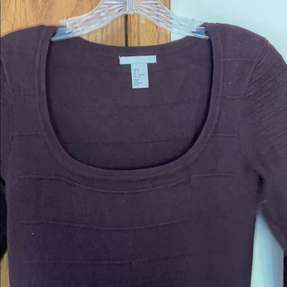 H&M Plum Fitted Sweater Dress - Picture 2 of 6